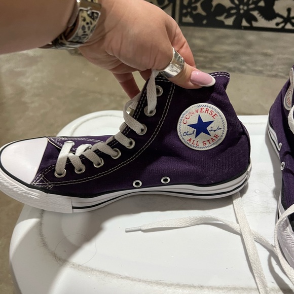 Purple High-Top Sneakers - Picture 4 of 11